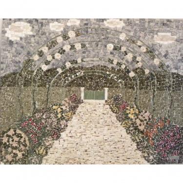 Imagem de Painel Entrada Dos Jardins De Monet Em Mosaico 120x150