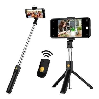 Imagem de Bastão Tripé Bluetooth Mini 360º Pau De Selfie 3 em 1 Celular