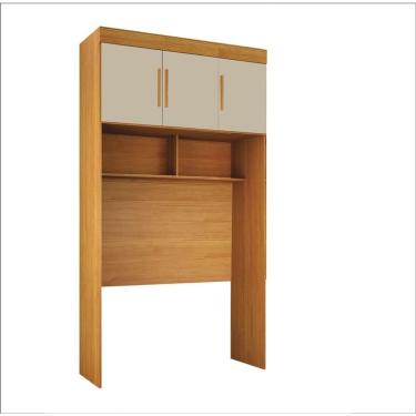 Imagem de Modulado Aero Solteiro 3 Portas - Orion-cinamomo-off White - Leifer Móveis