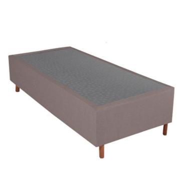 Imagem de Base Para Cama Box Solteiro Spring 79x198x38cm Bom Pastor Bege