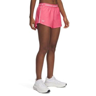 Imagem de Shorts de Treino Under Armour Tech Play Up Feminino, Rosa, G