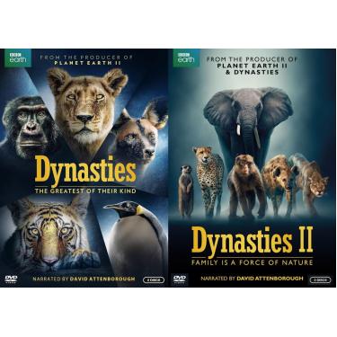 Imagem de GOGO2 Dinastias E Ii: Narrado Por David Attenborough - Coleção De Dvd Bbc Earth Em 2 Volumes 4 Discos