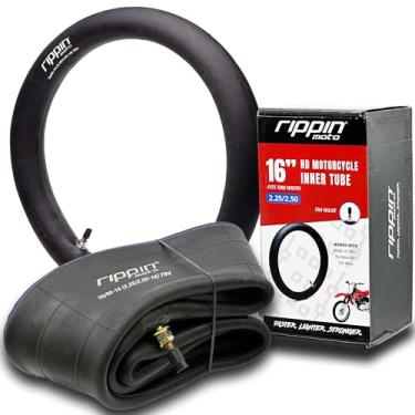 Imagem de Rippin Moto Câmara De Ar Para Bicicleta Trilha Alta Resistência 2,25/2,50-16 (70/90-16) Com 3,0 Mm Espessura - Válvula Tr4 Compatível A Maioria Dos Pneus Dianteiros Mini E Pit 16" (2,25/2,50 X 16)