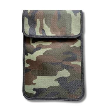 Imagem de Ororo Shop Bolsas Faraday Para Celulares E Chaves De Carro, Bloqueador Sinal Chaveiro, Bolsa Bloqueadora, Celular, Suporte Antifurto Bolsa, Verde Camuflado