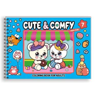 Imagem de Livro de Colorir Cute & Comfy Super Extra Capa Dura Edição 7 - Editora
