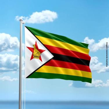 Imagem de Bandeira do Zimbábue 80cmx140cm Tecido Oxford 100% Poliéster - Present