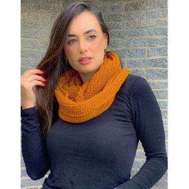 Imagem de Cachecol Gola Feminino Masculino Inverno Dupla Volta Macio Quentinho -