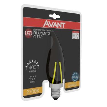 Imagem de Lâmpada Vela LED E14 4W Amarela 2700K Avant