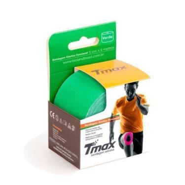 Imagem de Bandagem Elástica Adesiva TMAX 5mx5cm Verde - Bioland