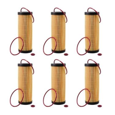 Imagem de Filtro de óleo FL2062 substituto para FT4Z-6731-A KU2Z-6731-A KU2J-6731-AA FT4E-6714-AA FL2062A CH11955 WL10050 compatível com Ford F150 Fusion Explorer Edge Lincoln MKX MKZ 2015-2020 (pacote de 6)
