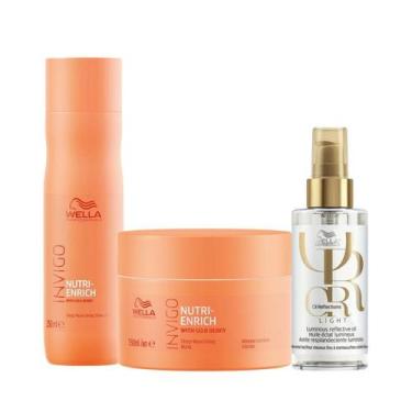Imagem de Wella Nutri-Enrich Sh 250ml + Masc 150ml + Oleo Light 100ml - Wella pr