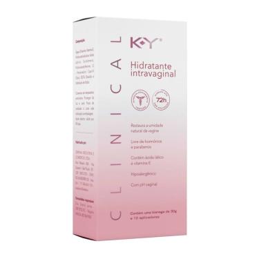 Imagem de Gel Clinical K-y Hidratante Intravaginal 30g Com 10 Aplicadores