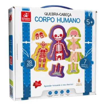 Imagem de Quebra-Cabeça Corpo Humano 28 PÇ Brincadeira de Criança 2006