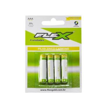 Imagem de Pilha "AAA" Zinco FX- AAAZ4 Cartela com 4 Unidades X-CELL DS TOOLS