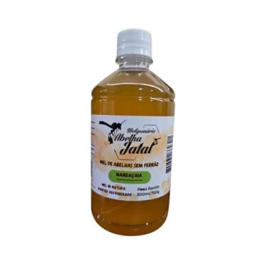 Imagem de Mel de Abelha Mandaçaia 500ml (700g) – 100% Puro e Natural – Produção Artesanal – Mel Nativo Sem Ferrão – Meliponário Abelha Jataí