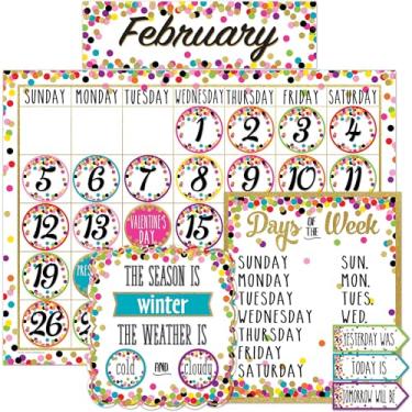 Imagem de Quadro de avisos com calendário de confetes