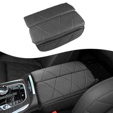 Imagem de DEYTOP Capa de console central para BMW X7 G07 e X5 G05 2019-2025 acessórios capa de apoio de braço para BMW X6 G06 2020-2025 acessórios almofada de apoio de braço (preto)