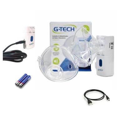 Imagem de Nebulizador Inalador Eficiente Para Tratamento Respiratório - G-tech, 