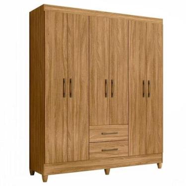 Imagem de Guarda Roupa Casal Panamá 6 Portas Freijó - Moval - MOVAL MOVÉIS