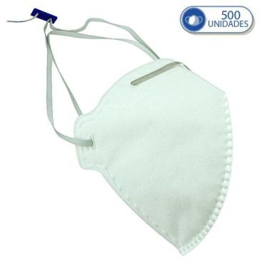 Imagem de 500 Unidades Máscaras Descartáveis KSN PFF2 Com Clipe Nasal e Elástico