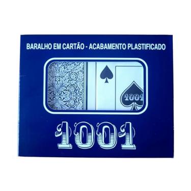 Imagem de Baralho Clássico Duplo 1001 com Cartas Plastificadas – com 110 Cartas - Resistente e Completo para Buraco, Pôquer, Truco e Mais