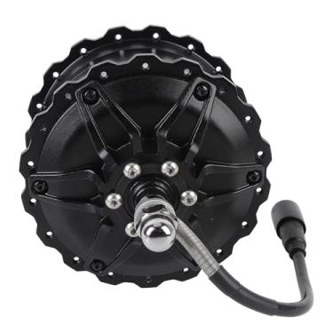 Imagem de Asixxsix Motor de cubo de bicicleta elétrica, motor de tração traseira 48V 1000W com cabo adaptador de 11 núcleos, para bicicleta elétrica de montanha