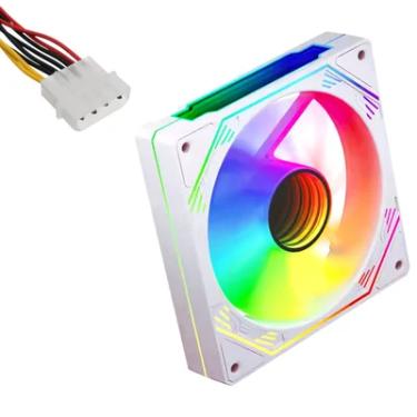 Imagem de Fan Cooler Branca Molex RGB 120mm Hayom Fc1397