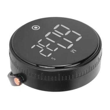 Imagem de Generic Timer Digital, Baixo Ruído de 3 Polegado LED Rotenable Cover Kitchen Timer para Cozinhar (Preto)