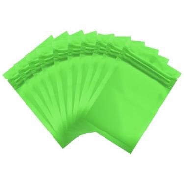 Imagem de PATIKIL Sacos de embalagem resseláveis para pequenas empresas, 100 peças de sacos foscos à prova de cheiros de 7,5 x 12,5 cm, bolsa de alumínio selável com zíper plano para armazenamento de alimentos