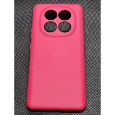 Imagem de Capa Silicone Aveludada para Poco X7 (Rosa-chiclete)