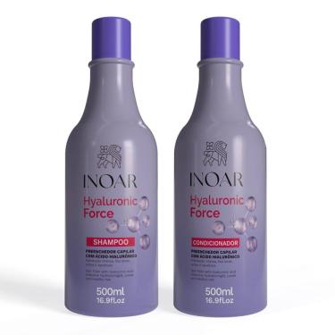 Imagem de Kit Inoar Hyaluronic Force Shampoo e Condicionador 500ml cada