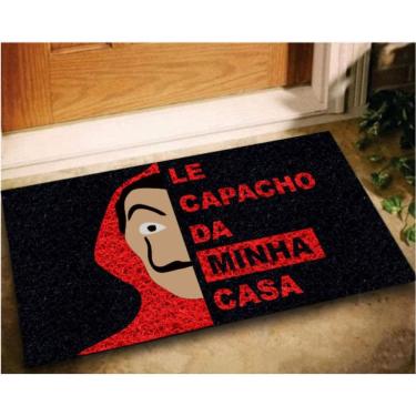 Imagem de Capacho La Casa De Papel - 60X40  Preto 