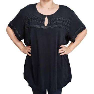 Imagem de Blusa Feminina MC Raio de Luz Apliques Plus Size-Feminino