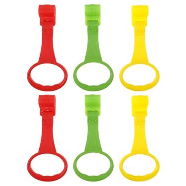 Imagem de SAFIGLE 6 Peças de Argolas de Puxar para Berço de Bebê, Argolas de Puxar para Cercadinho Infantil, Pendurado Colorido para Auxiliar a Caminhada de Crianças Pequenas, Berço de Fácil Instalação