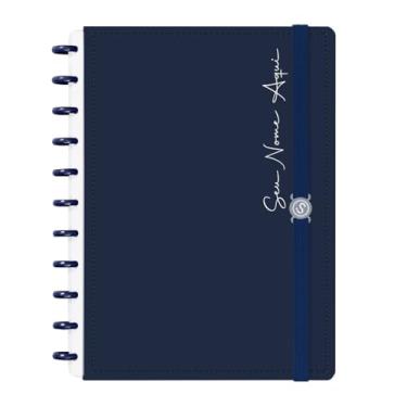 Imagem de Caderno de Disco Inteligente Personalizado Iscool G Solid Colors Azul Marinho