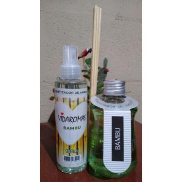 Imagem de Kit Aromatizador de Ambientes Difusor de Varetas e Home Spray - Pitang