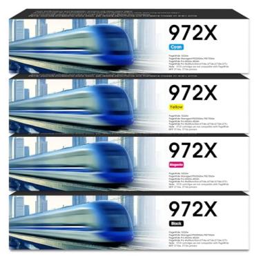 Imagem de Cartuchos de tinta 972X 972 MFP 477DW de alto rendimento compatível com impressora com cartuchos de tinta 972X 972 Pacote combo para impressora Pagewide Pro 452dn 452dw 552dw 477dw 577dw