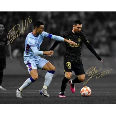 Imagem de Impressão de fotos Ikonic Fotohaus Lionel Messi Cristiano Ronaldo