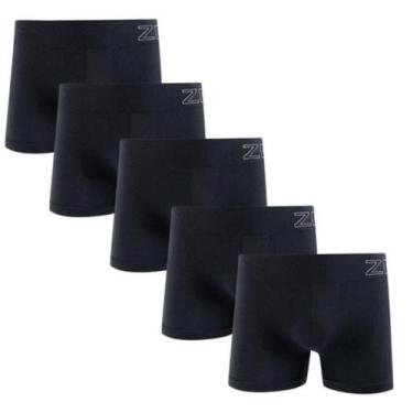 Imagem de Kit 5 Cuecas Boxer Masculina Microfibra Sem Costura Zee Rucci Premium 