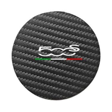 Imagem de Protetores De Porta-Copos Para Carro Fiat 500, 2 Peças, Almofadas Redo