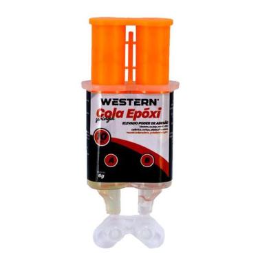 Imagem de Cola Epoxi Seringa 6g Madeira Azulejo Metal Vidro Western