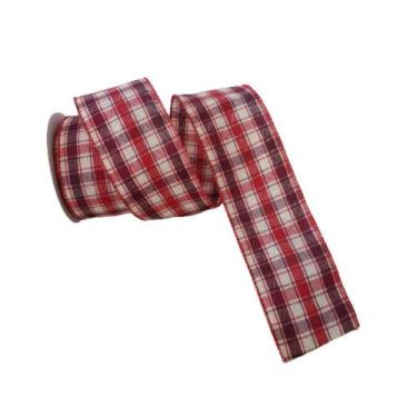 Imagem de Fita Aramada Xadrez Comp 9.14m - Carmella Presentes