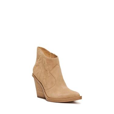 Imagem de Jessica Simpson Bota feminina Lesia com zíper no tornozelo, Amêndoa, 39