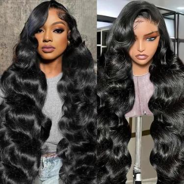 Imagem de Perucas Lauberita 5x5 HD com fecho de renda Body Wave 180% de densidad