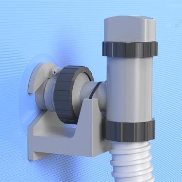 Imagem de Nsxc 2 peças de suportes de tubulação de piscina, suporte de válvulas de êmbolo acima do solo, acessórios de piscina, projetado para caber em Bestway, Intex, Hecht e outras grandes marcas de piscinas