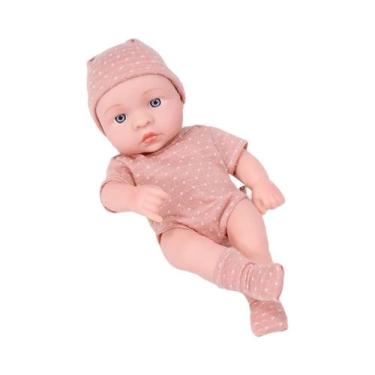 Imagem de Boneca Reborn de Silicone Mini 20cm - Corpo Inteiro Macio para Meninas