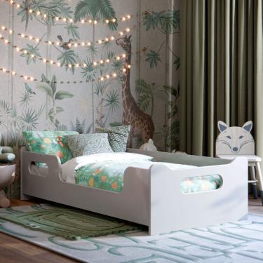 Imagem de Cama Infantil Encanto Com Grade De Proteção Cor Cinza