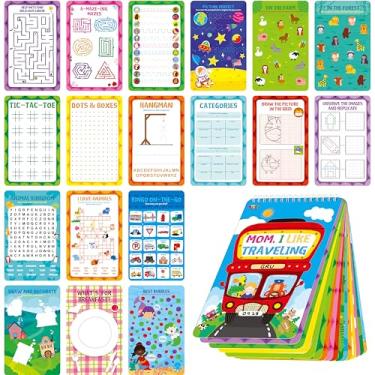 Imagem de SpriteGru 31 Dry Erase Activities Book, Reusable & Erasable Game Pad, Explore and Find, Maze Matching TIC-TAC-Toe Dot to Dot Educational On The Go Toy and Learning Tool for Road Trip Airplane Travel