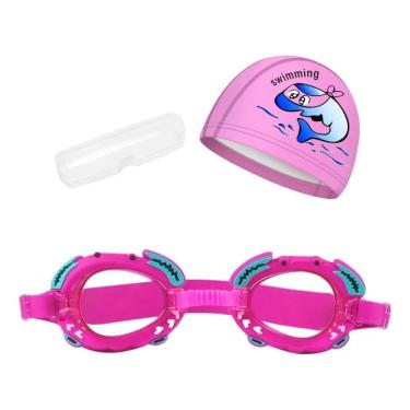 Imagem de Kit Touca Óculos Hero Band Natação Piscina Infantil Crianças