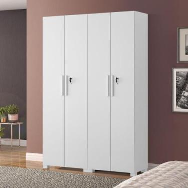 Imagem de Armário Multiuso Duplo Com Chave NT4020 Notável Móveis, Branco